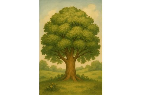 Tree illustrating the Earth Day story