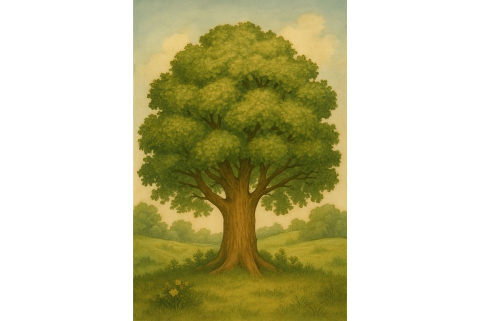 Tree illustrating the Earth Day story