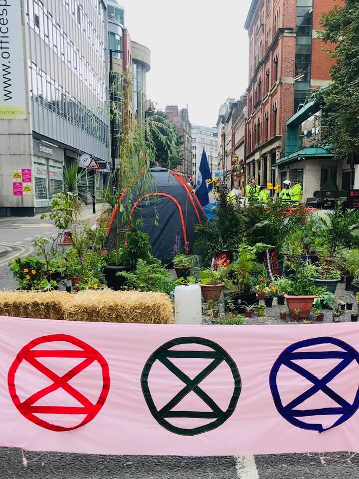 XR Climate Rebellion John Dalton Street Manchester